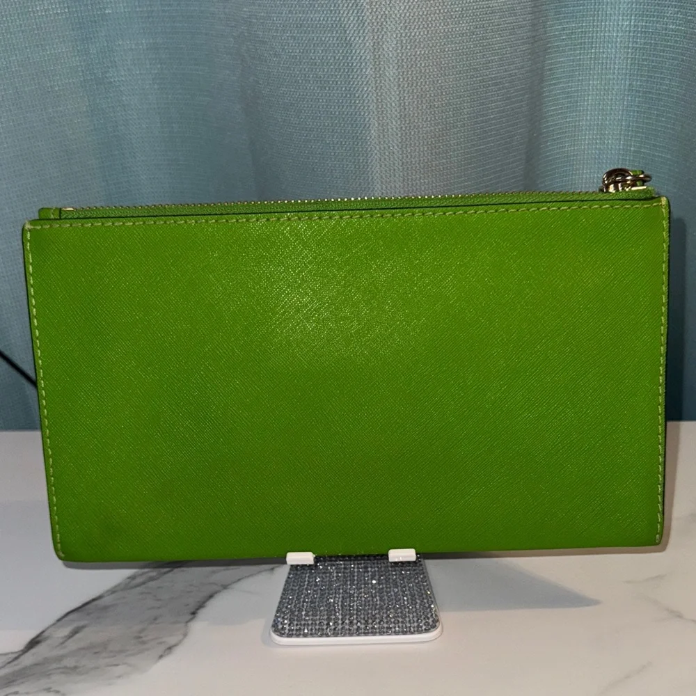 Michael Kors Lime Green Studded Wristlet
